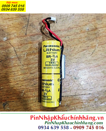 Panasonic 2BR-2/3A (Bộ 2viên), Pin nuôi nguồn Panasonic 2BR-2/3A Lithium 6v 1200mAh, Xuất xứ Nhật